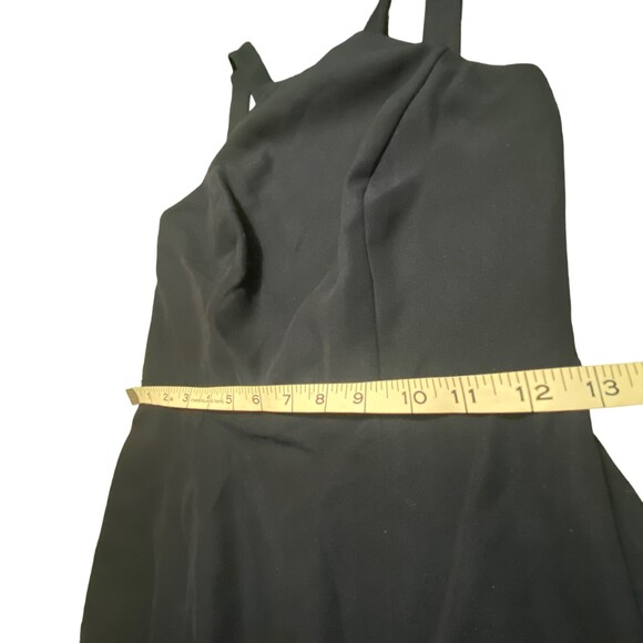 Dessy Collections 3039 Long dress Size 2 Midnight navy blue NWT Formal Crepe - Picture 11 of 12